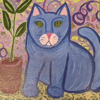 Cat-a-lina - Cat Painting