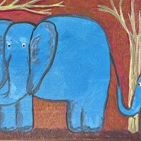 Elephants - Mommy and Me Painting