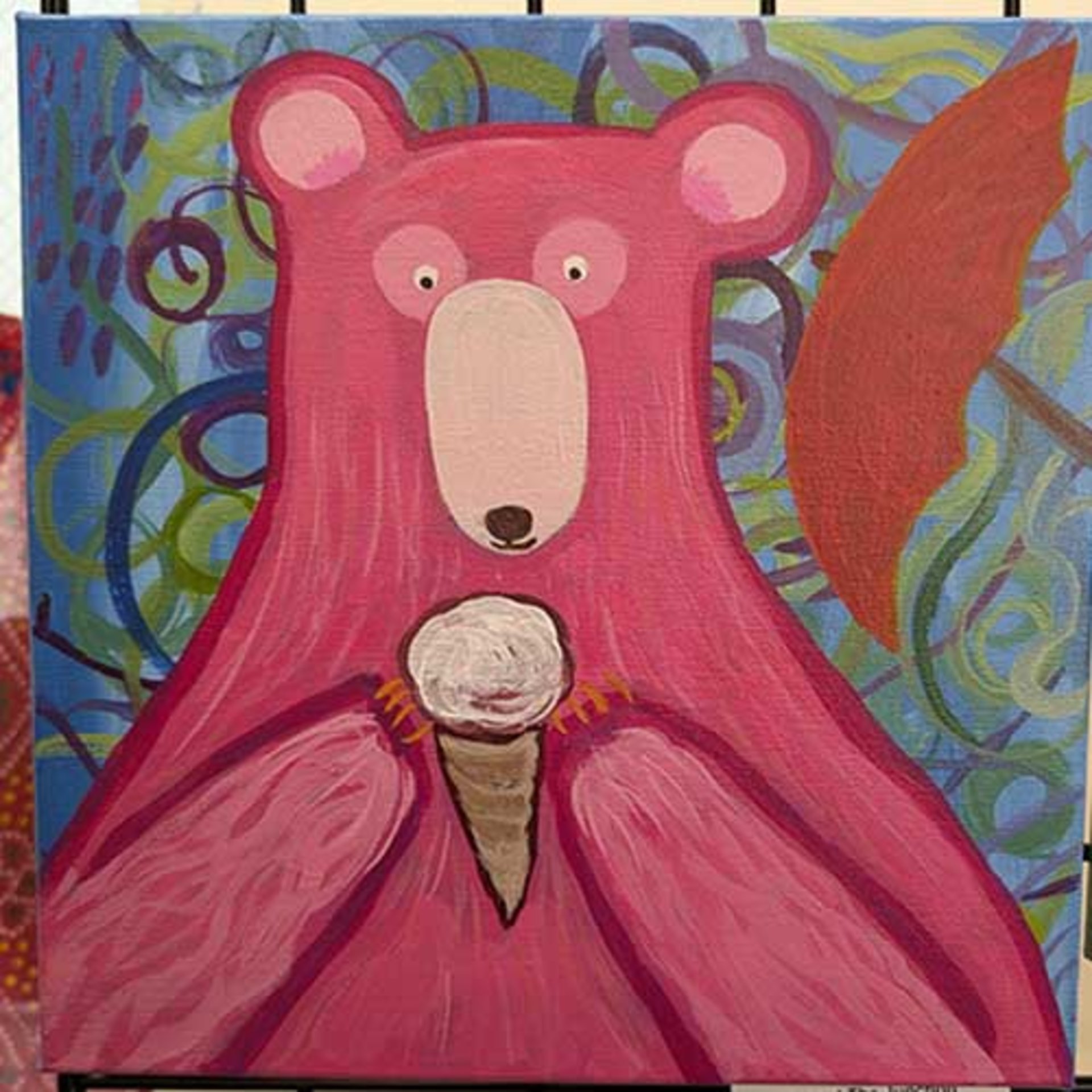 Bear at The Junction - Painting