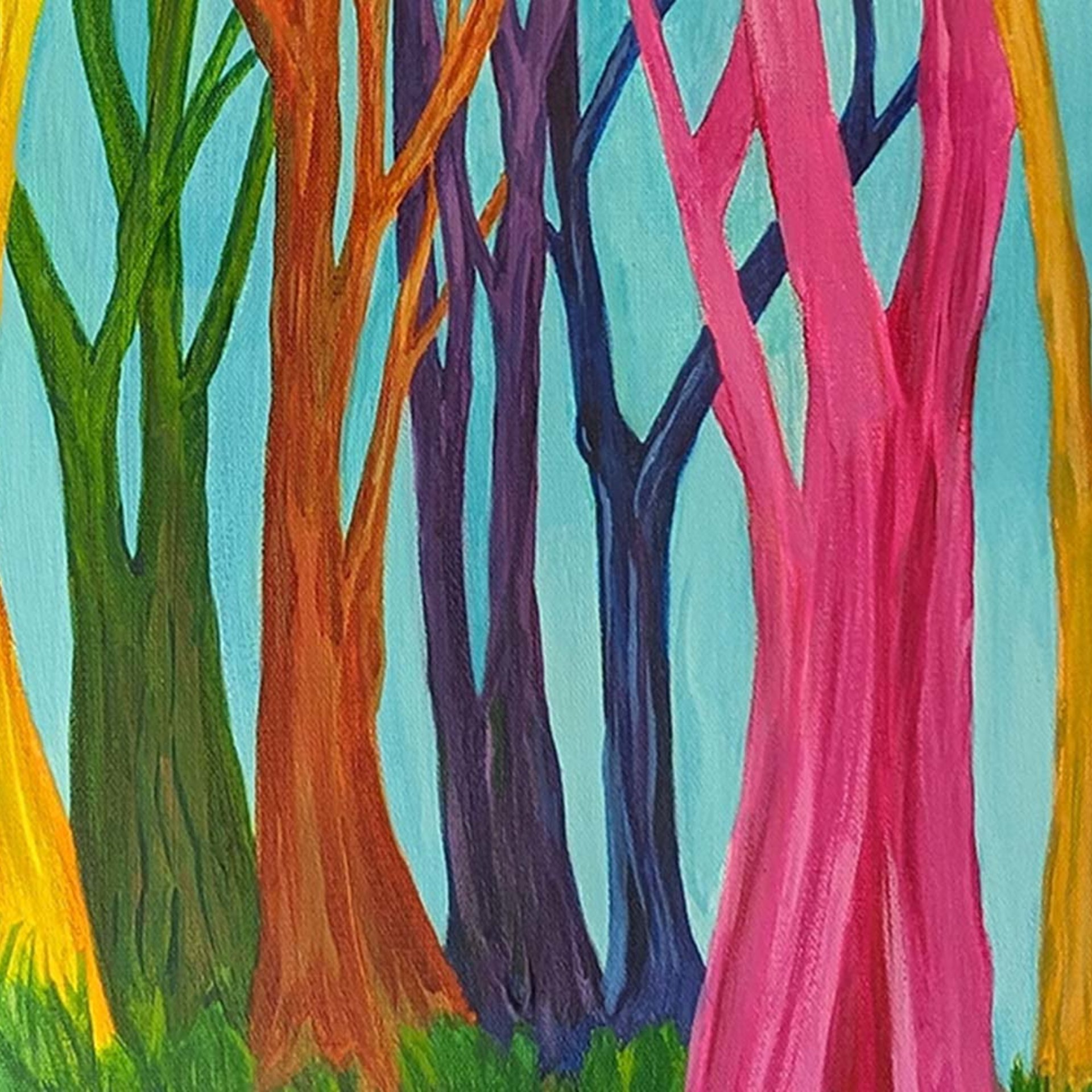 All the Trees - Acrylic Painting 