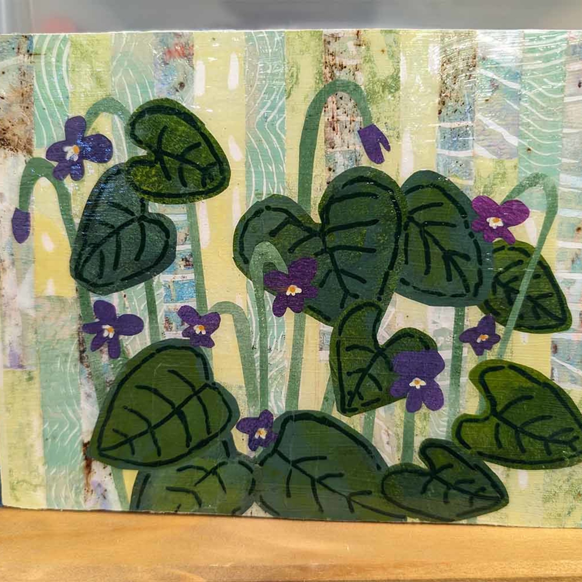 Woodland Violets Collage