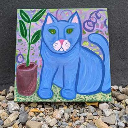 Cat-a-lina - Cat Painting